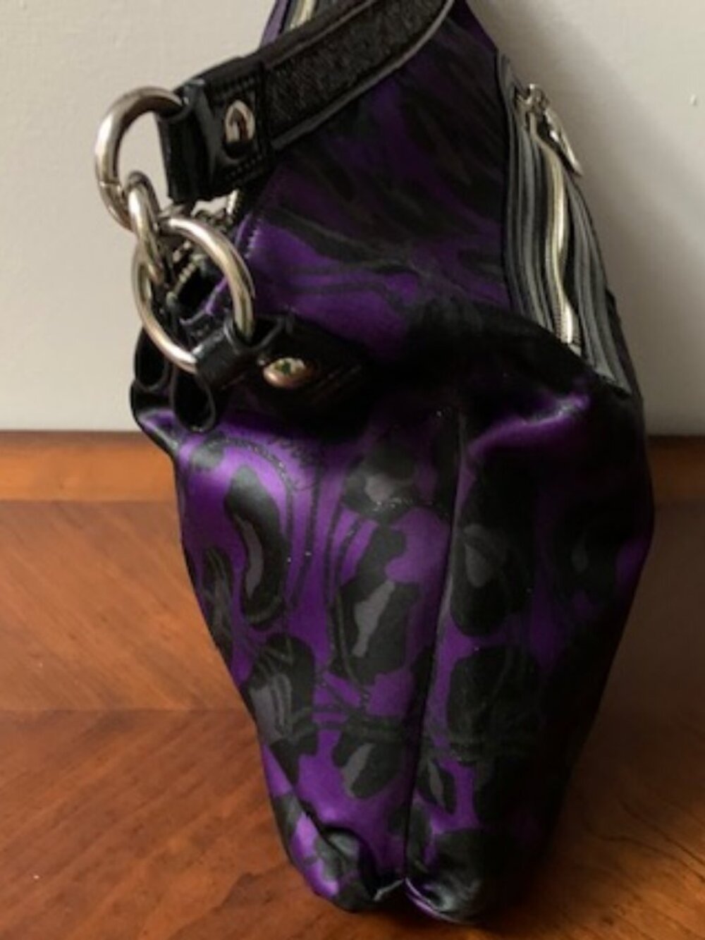 Like New Coach purple Ocelot bag - Picture 2 of 10